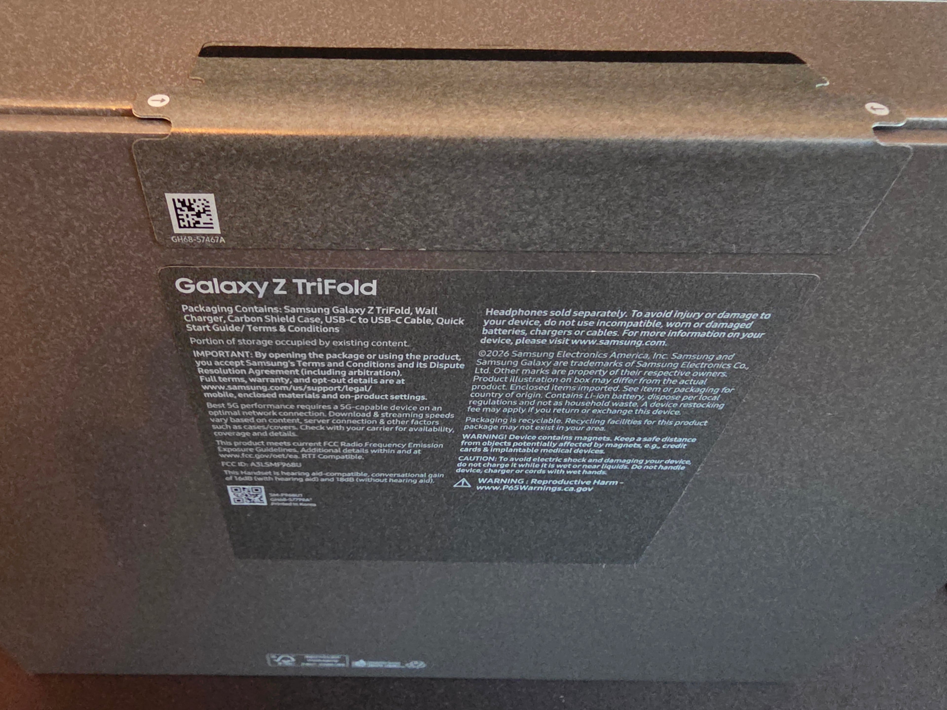 Samsung Galaxy Trifold 512GB USA BRAND NEW Unlocked